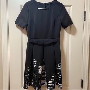 NYC Skyline Fit & Flare Dress